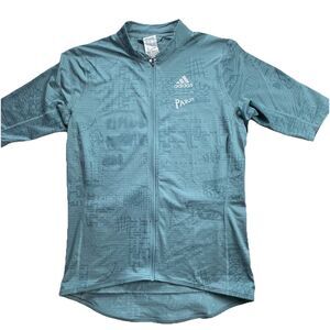 ADIDAS Parley Cycling Jersey Womens Medium HF9021 GREEN heat RDY Active Wear Med